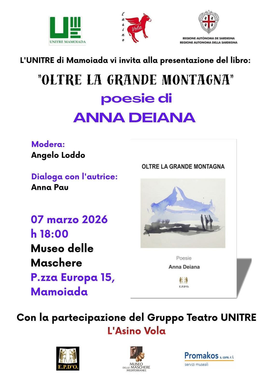Evento Culturale Libro EPDO Anna Deiana